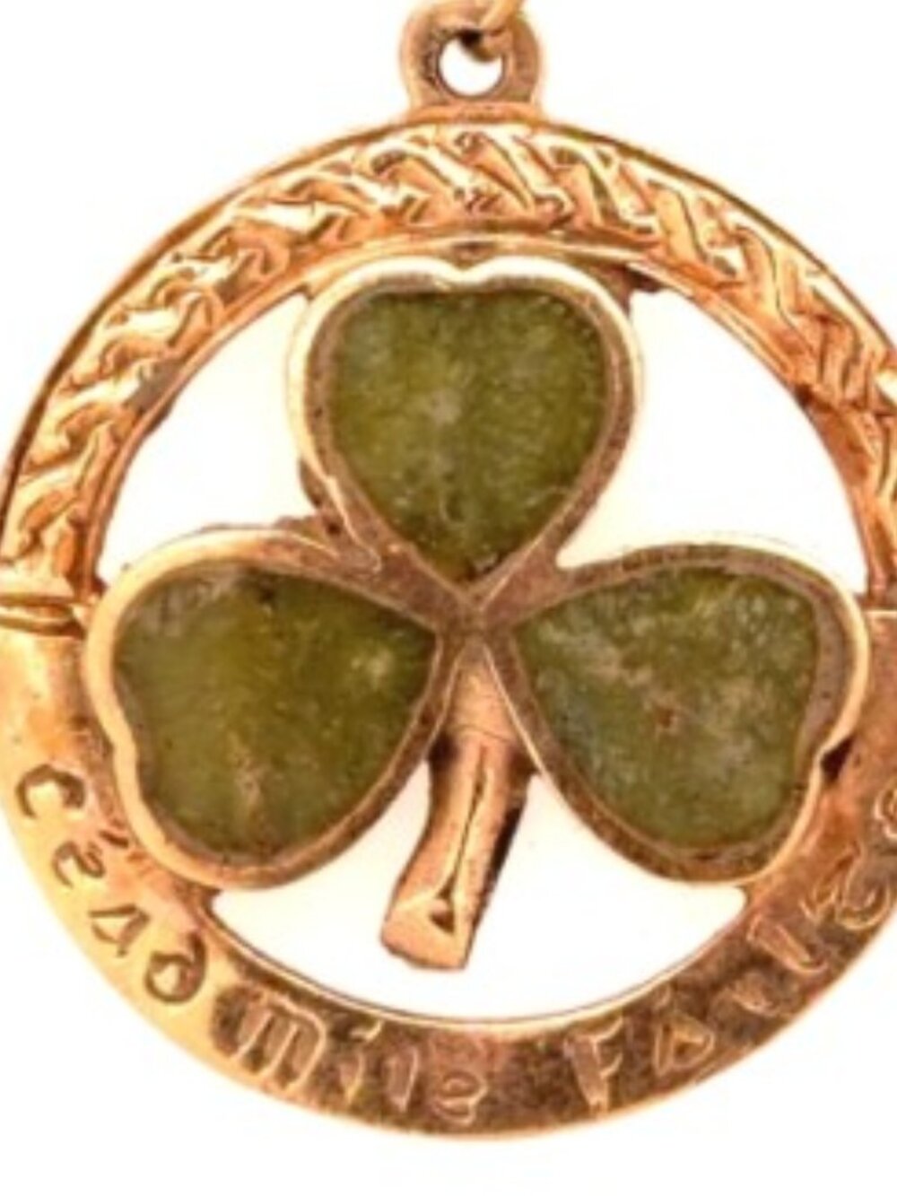 9K “Céad Míle Fáilte,” IRISH Three Leaf Charming Clover Charm 100,000 Welcomes - Picture 4 of 4